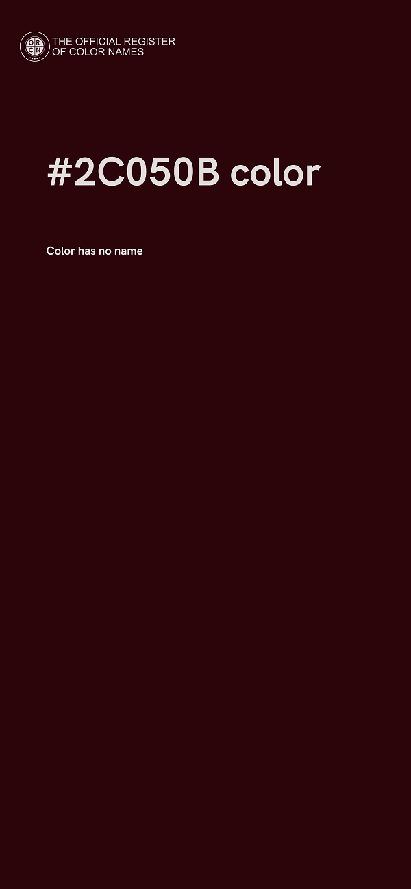 #2C050B color image
