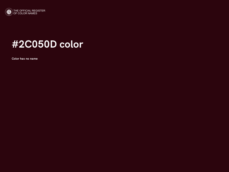 #2C050D color image