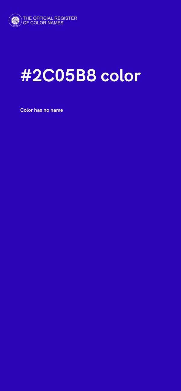 #2C05B8 color image
