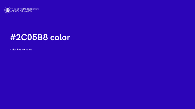 #2C05B8 color image