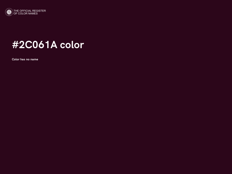 #2C061A color image