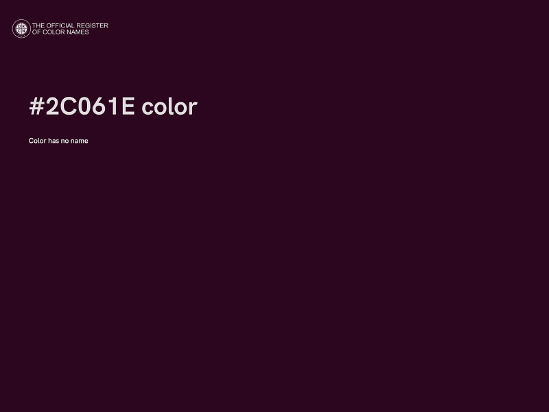 #2C061E color image