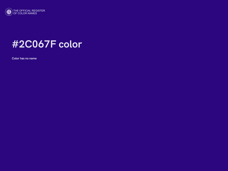#2C067F color image