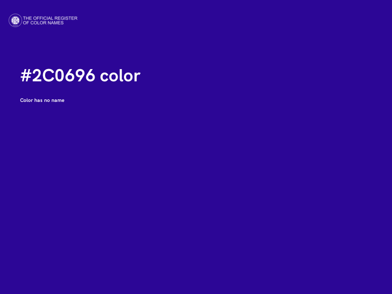 #2C0696 color image
