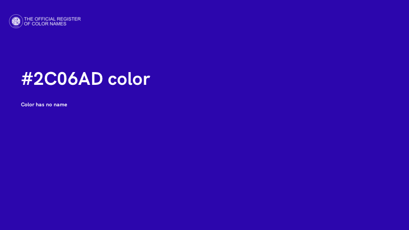 #2C06AD color image