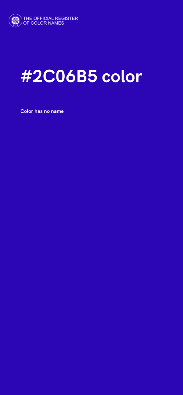 #2C06B5 color image