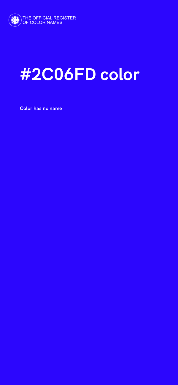 #2C06FD color image