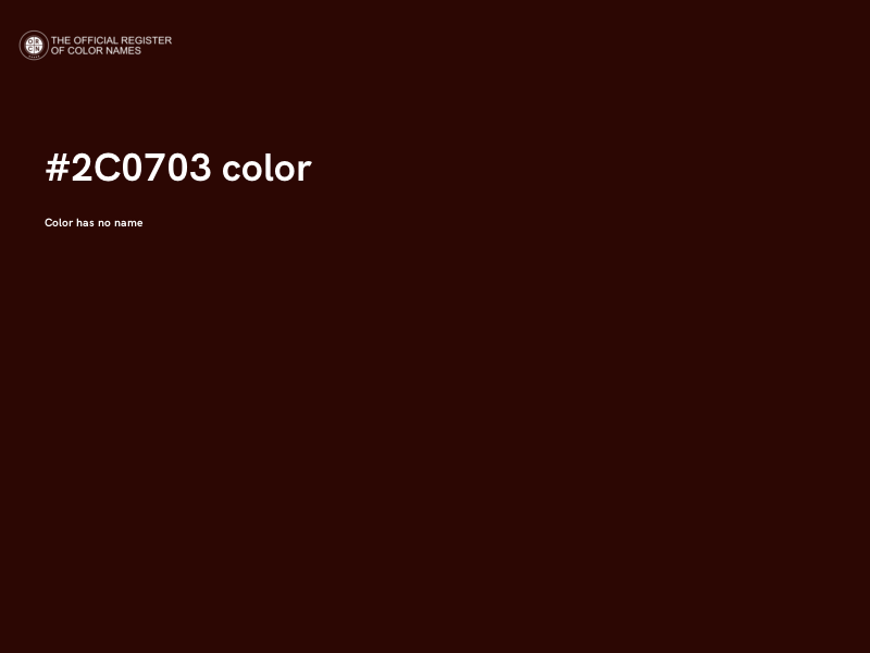 #2C0703 color image