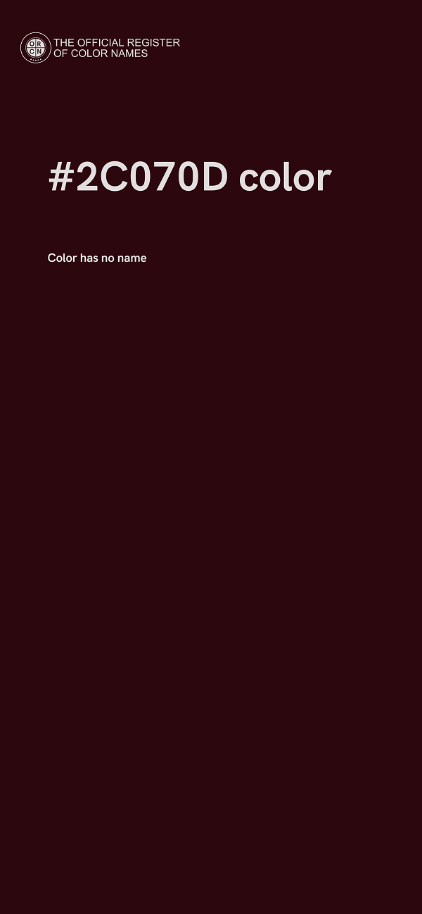 #2C070D color image