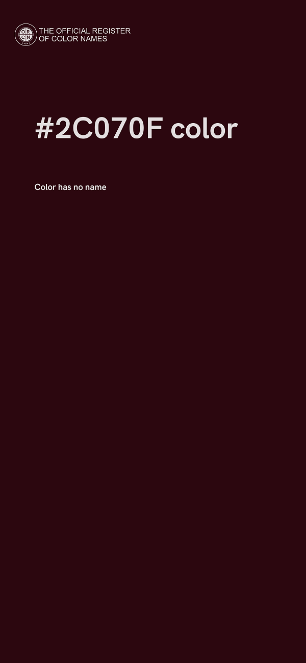 #2C070F color image