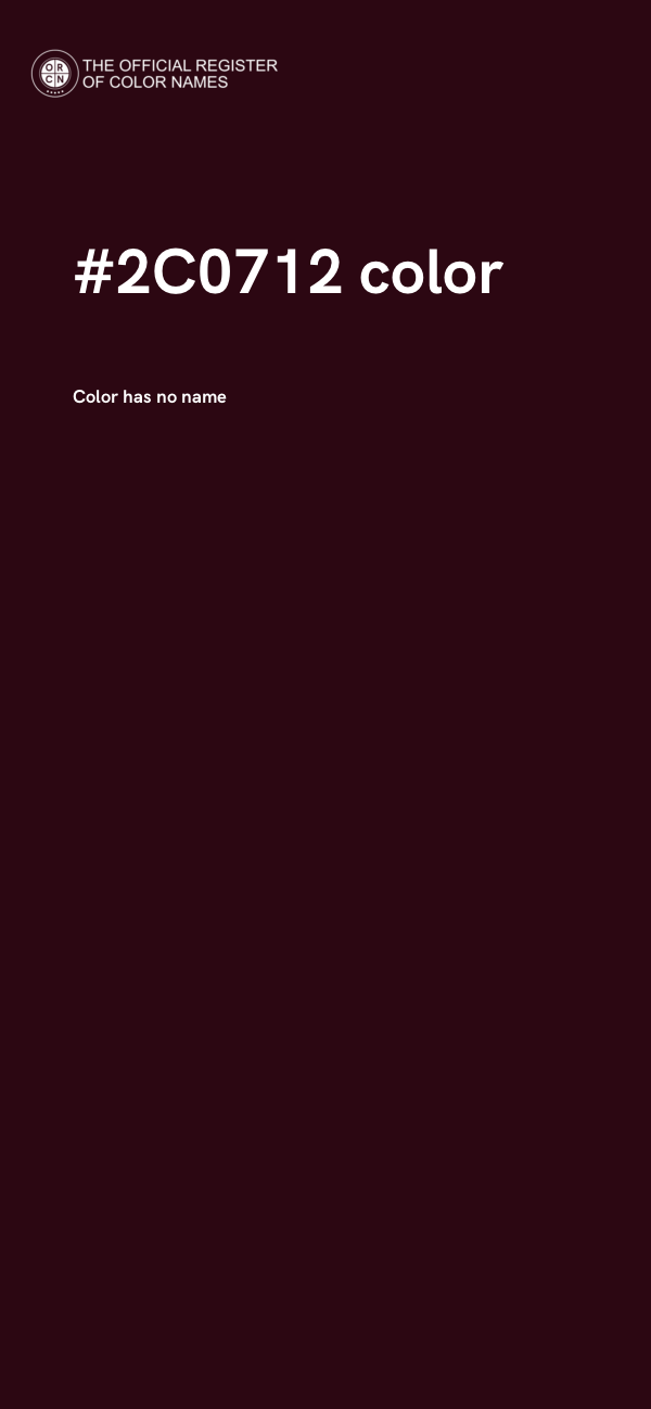 #2C0712 color image