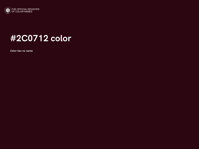 #2C0712 color image