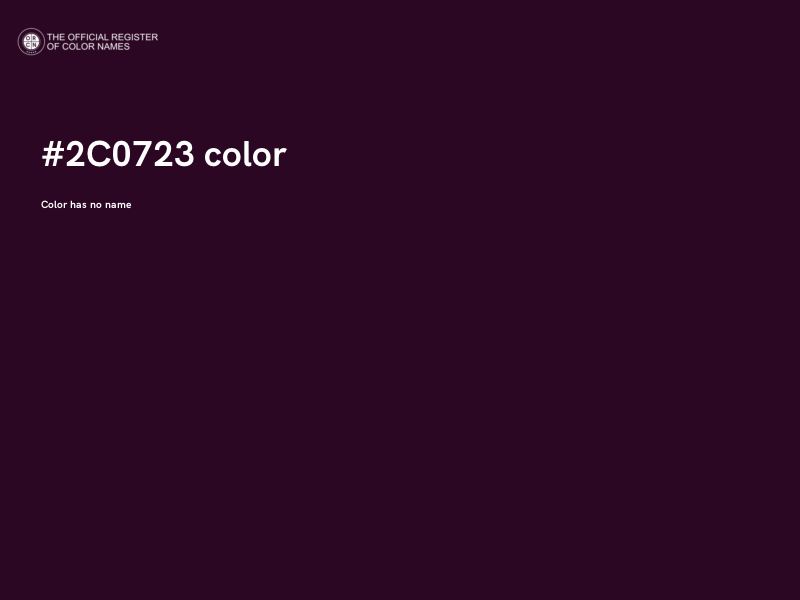 #2C0723 color image