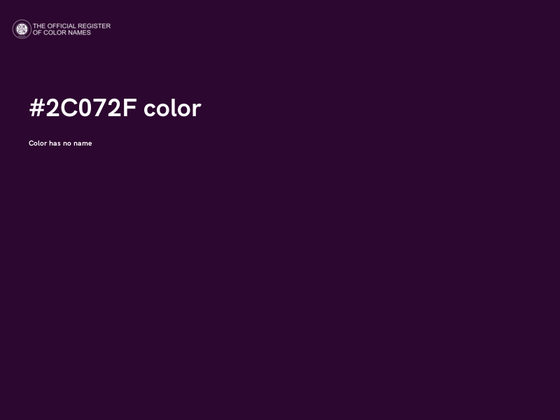 #2C072F color image