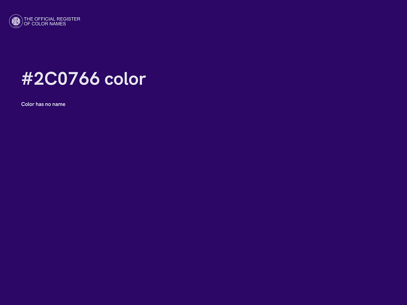 #2C0766 color image