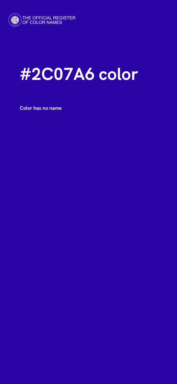 #2C07A6 color image