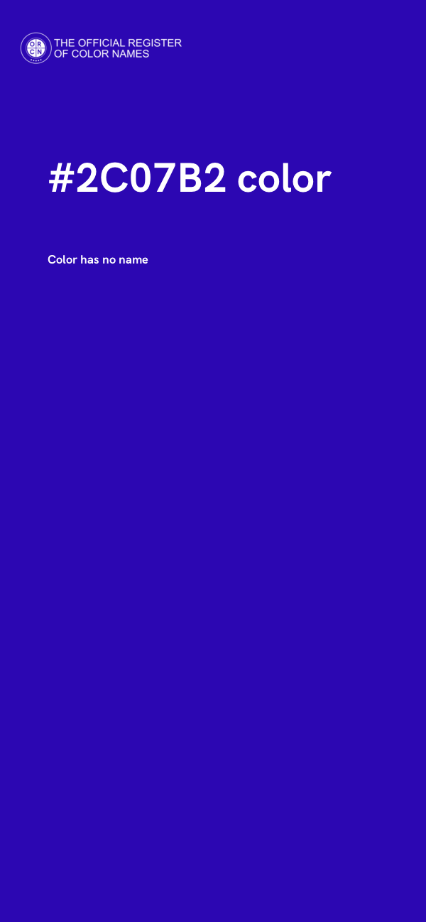 #2C07B2 color image