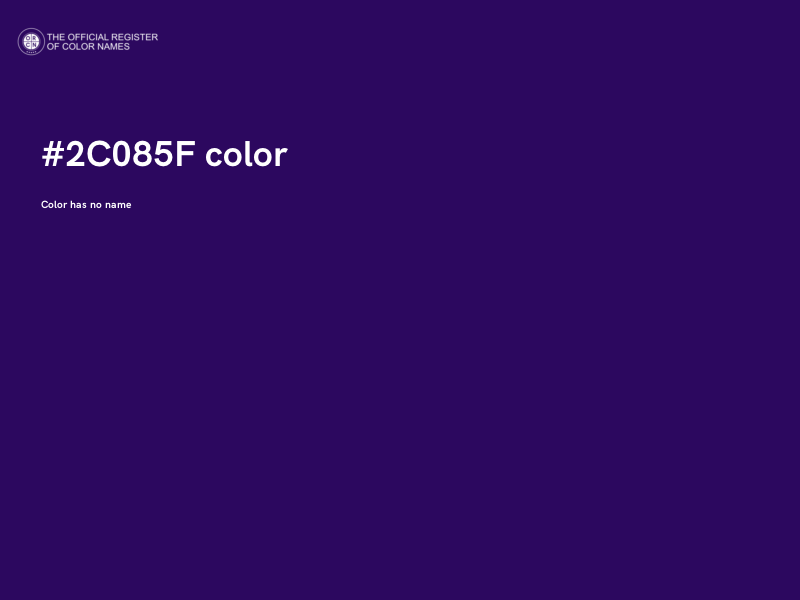 #2C085F color image
