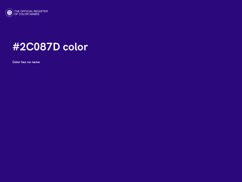 #2C087D color image