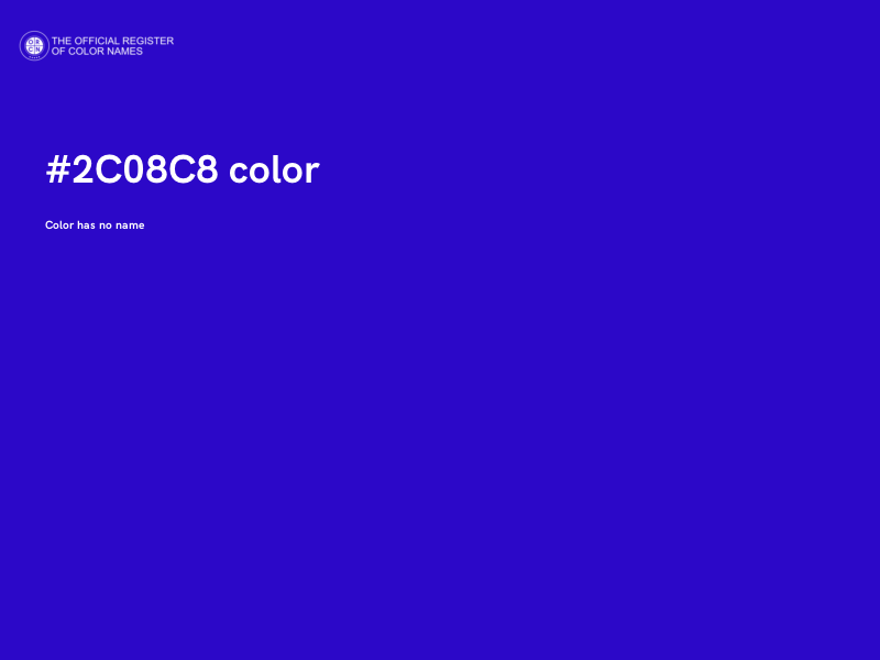 #2C08C8 color image