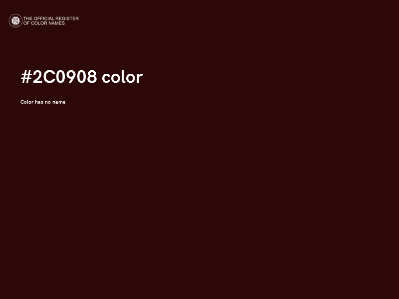 #2C0908 color image