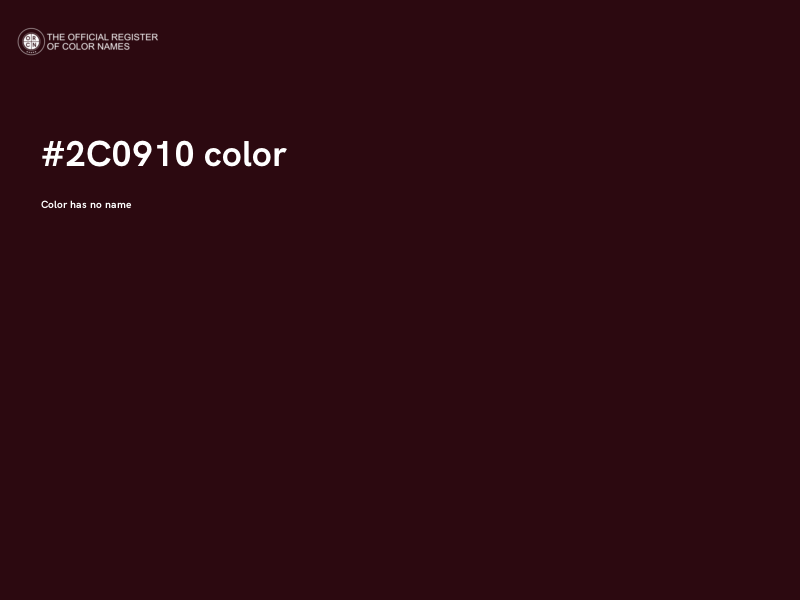 #2C0910 color image