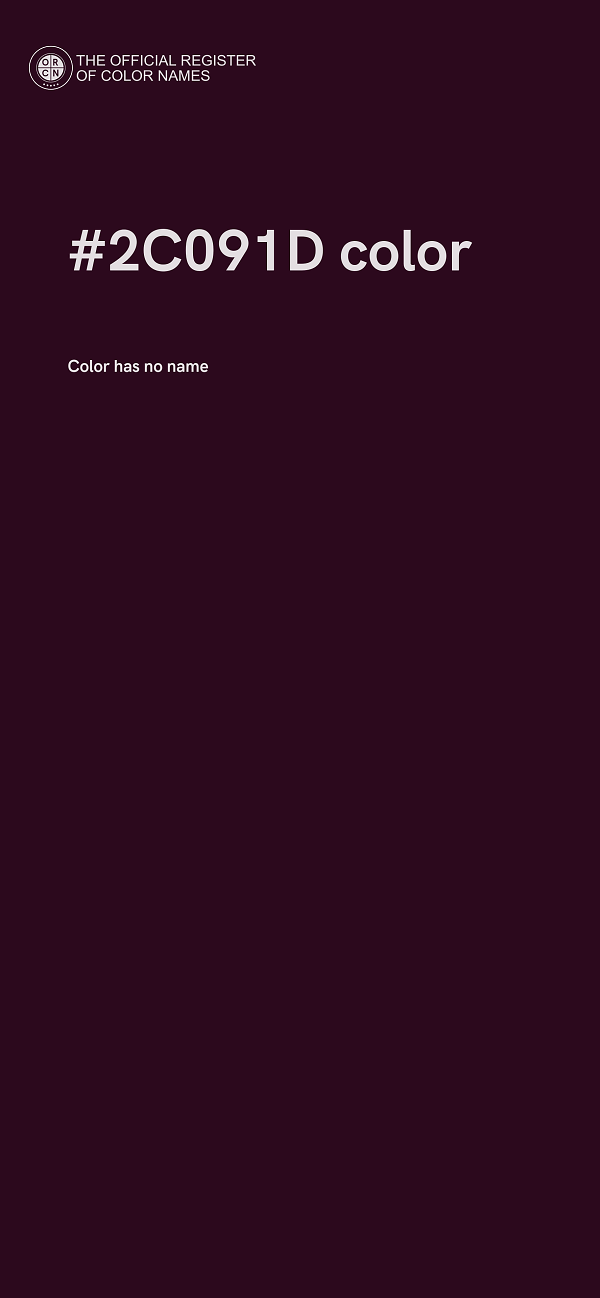 #2C091D color image
