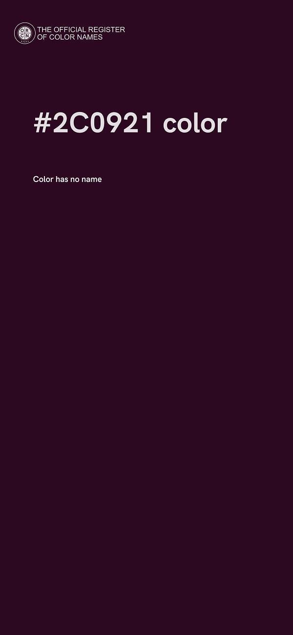 #2C0921 color image