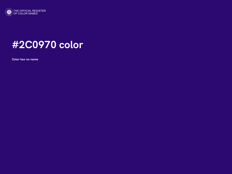 #2C0970 color image