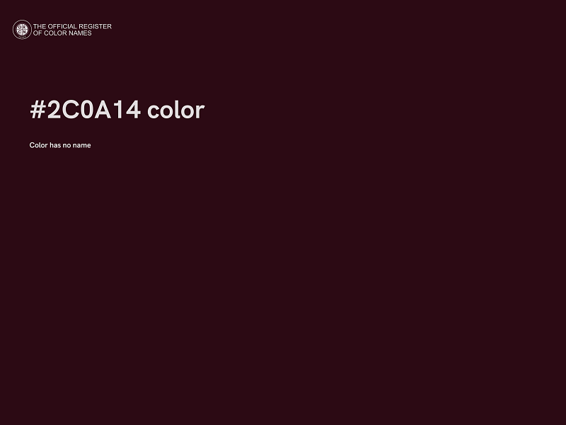 #2C0A14 color image