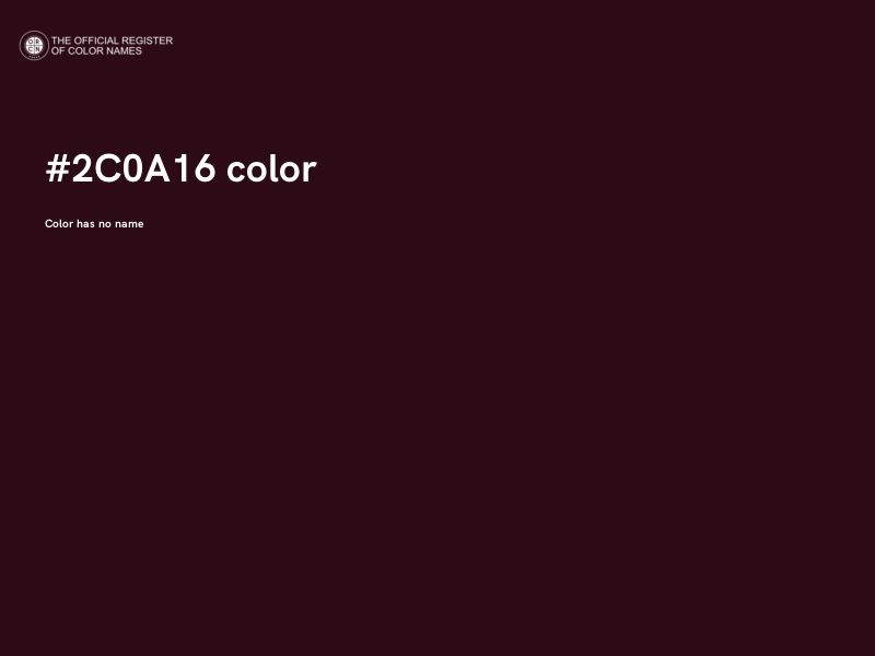 #2C0A16 color image
