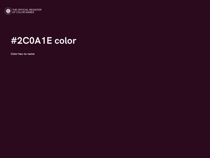#2C0A1E color image