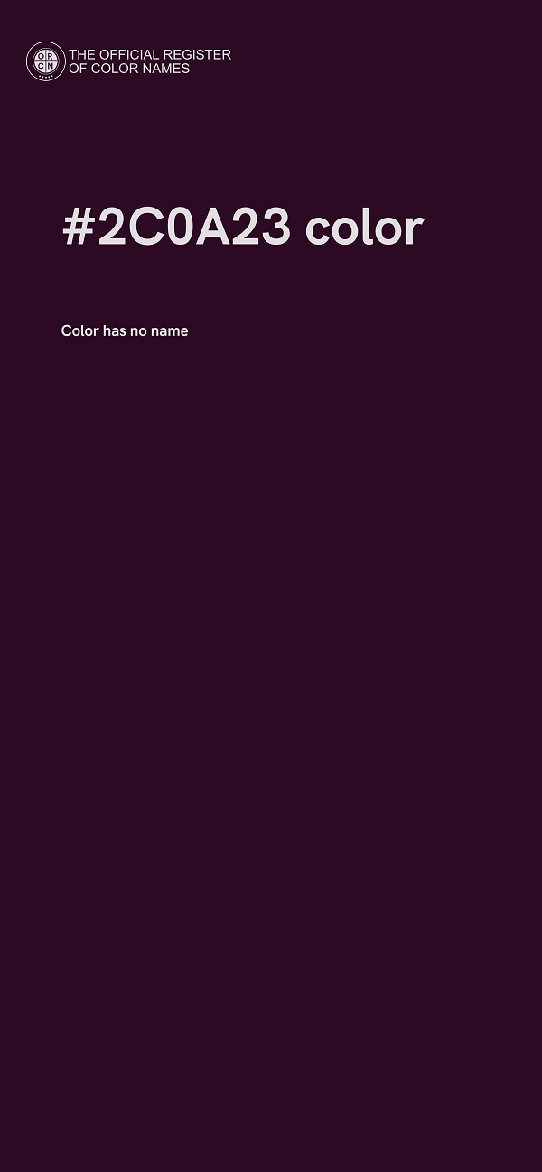 #2C0A23 color image