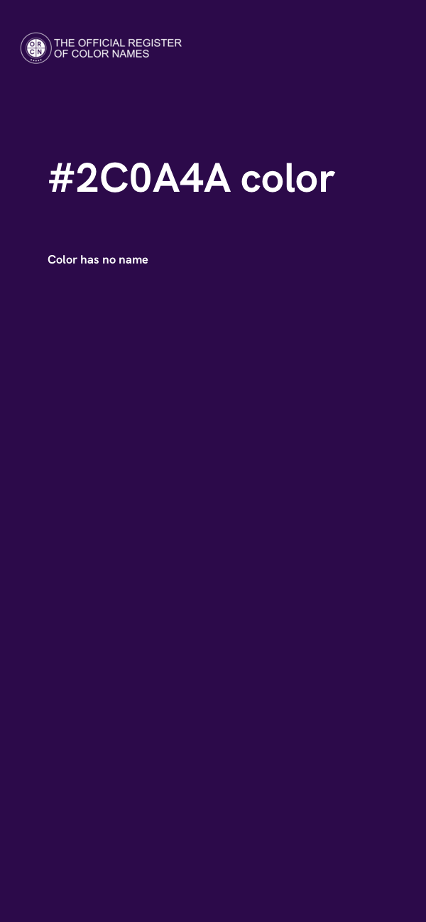 #2C0A4A color image