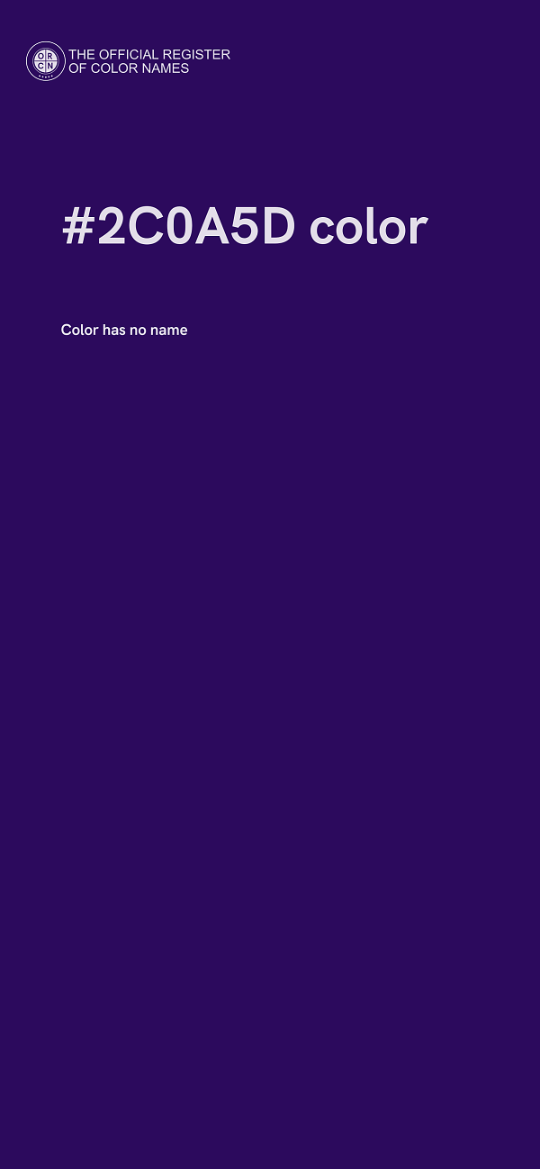 #2C0A5D color image
