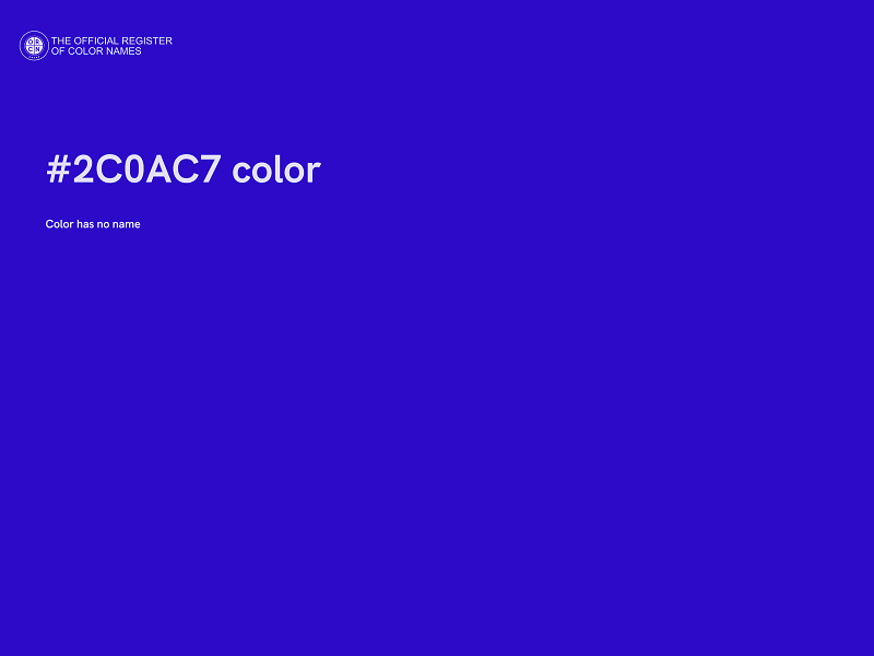 #2C0AC7 color image