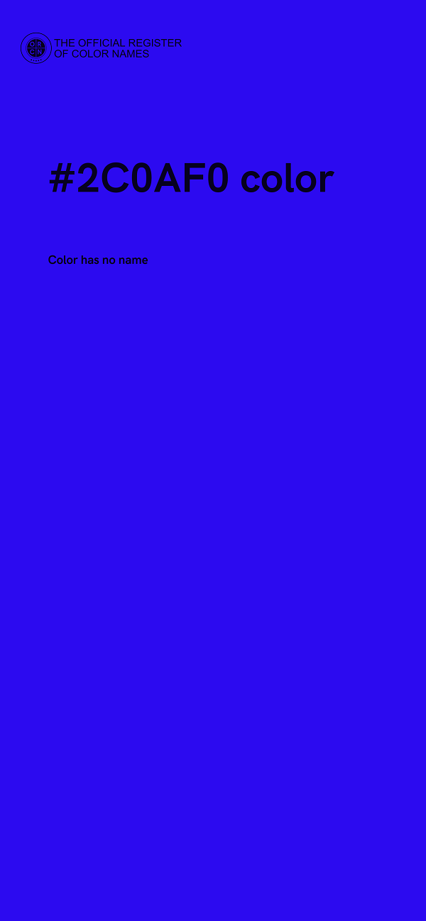 #2C0AF0 color image