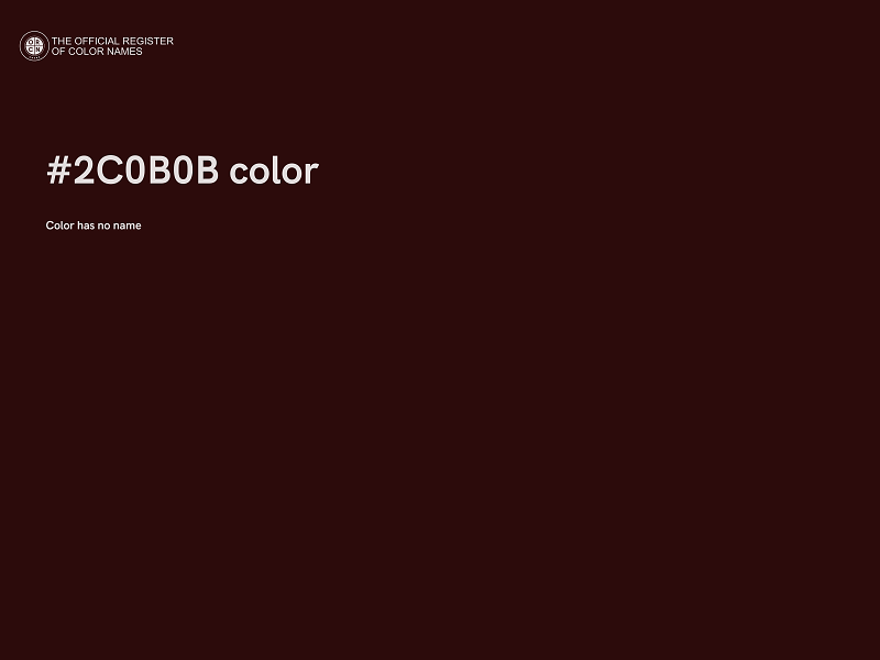 #2C0B0B color image