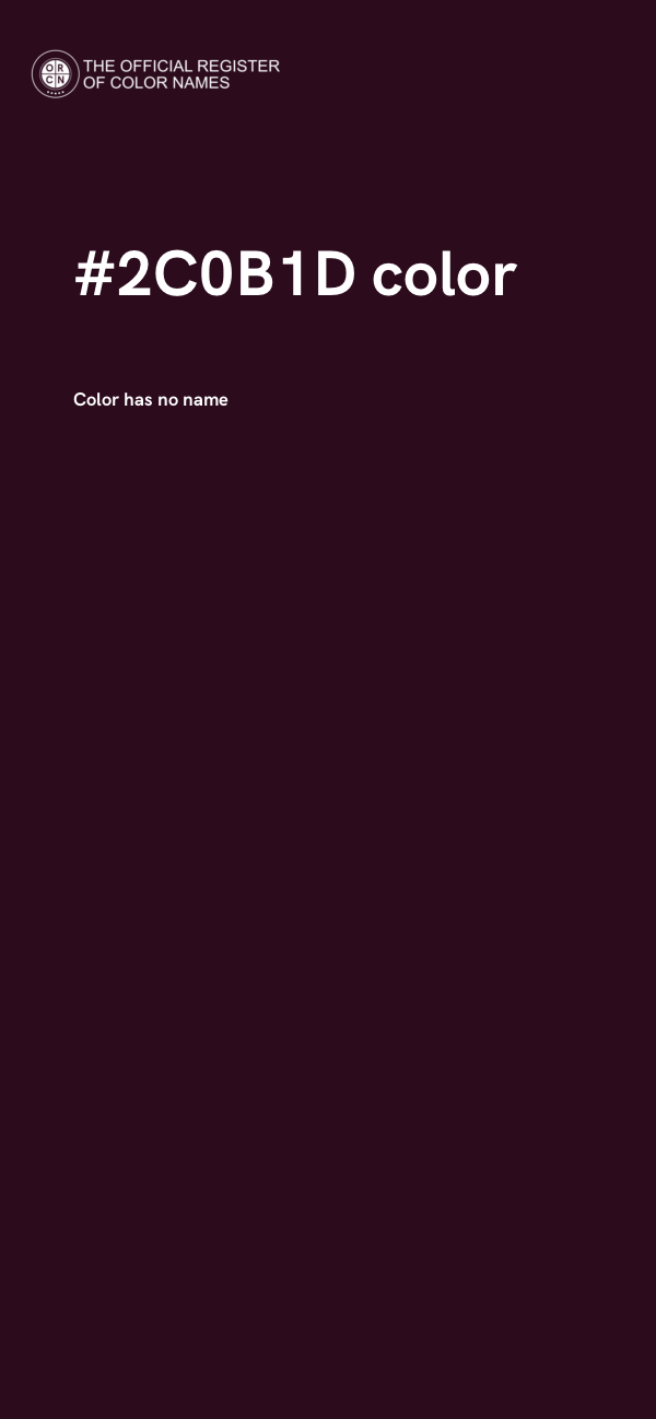 #2C0B1D color image