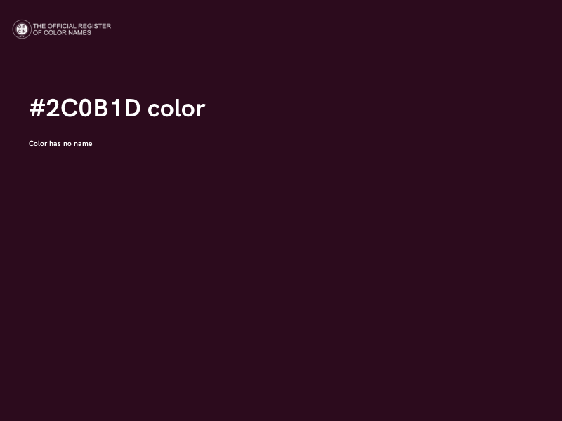 #2C0B1D color image