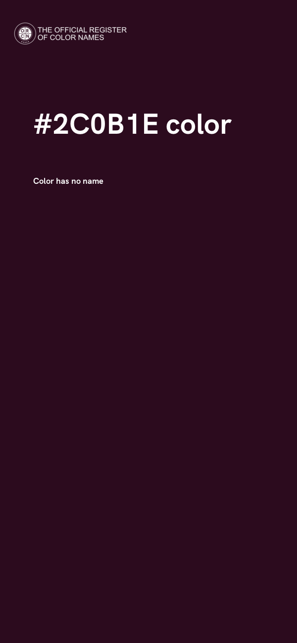 #2C0B1E color image