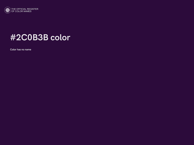 #2C0B3B color image