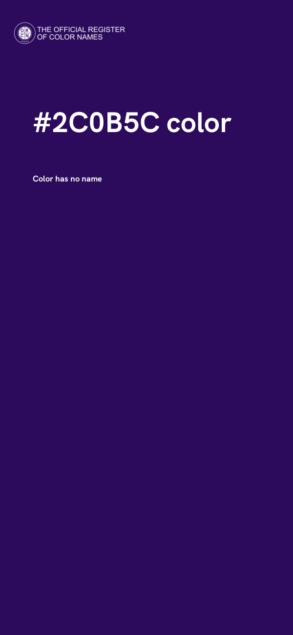 #2C0B5C color image