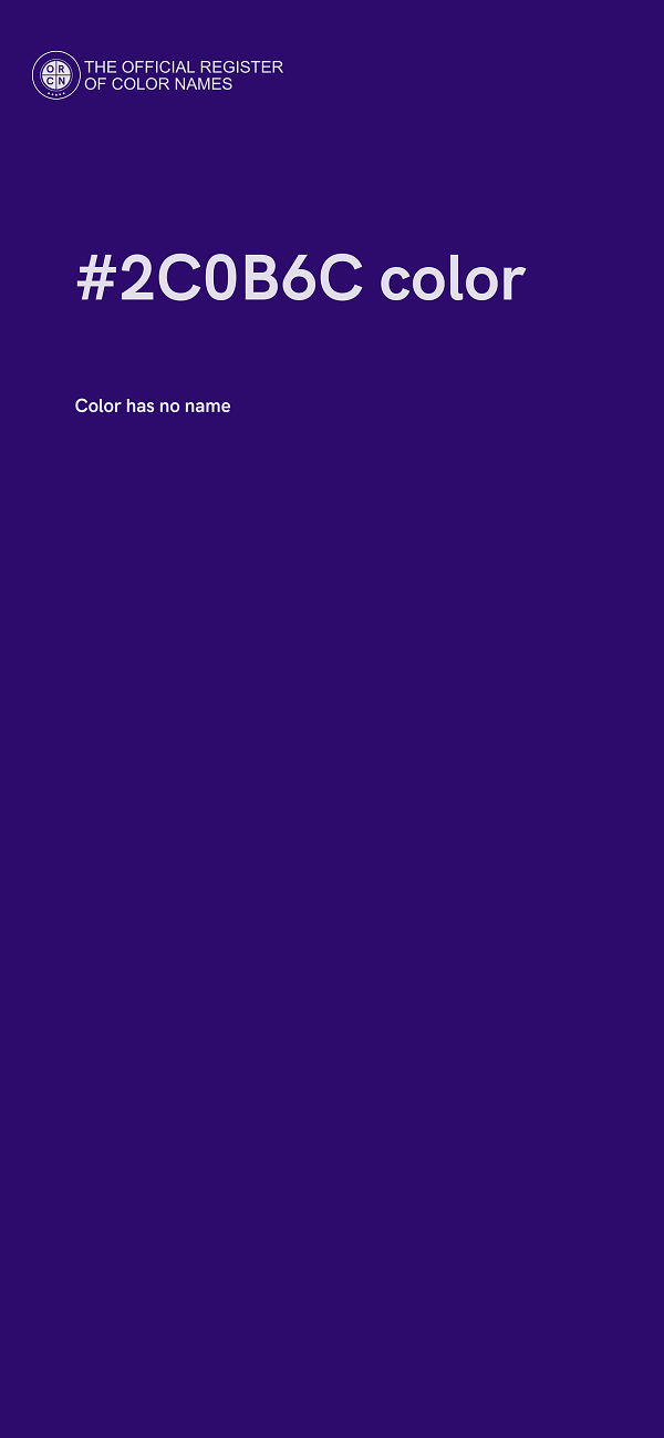 #2C0B6C color image