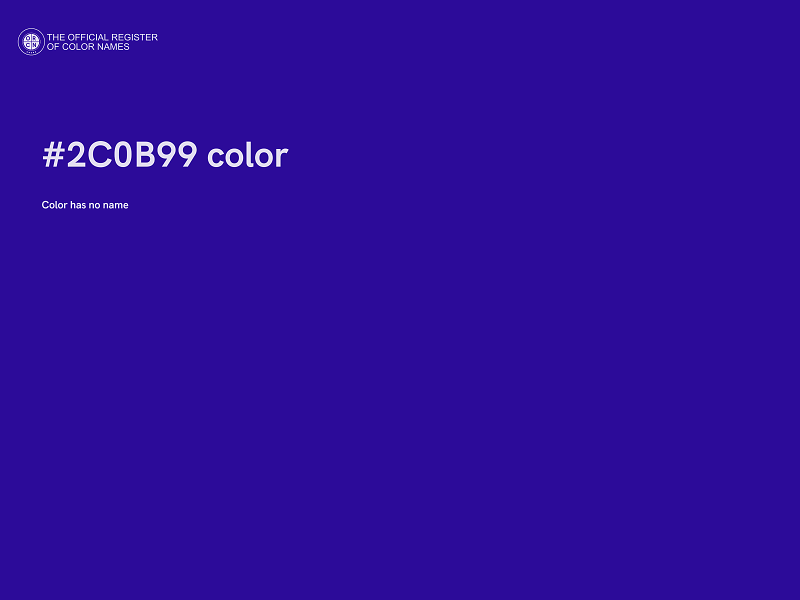 #2C0B99 color image