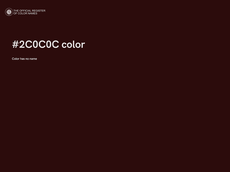 #2C0C0C color image