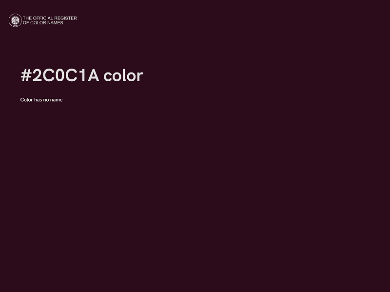 #2C0C1A color image