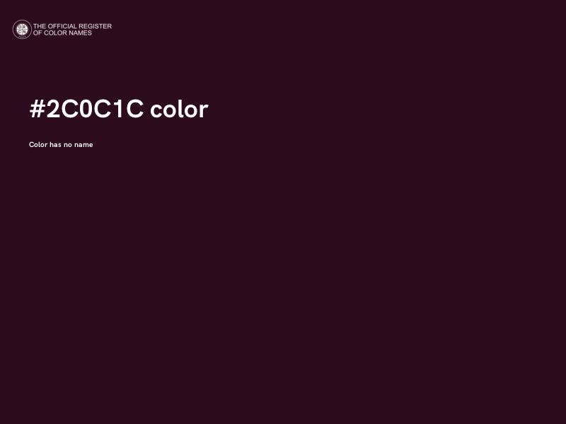 #2C0C1C color image