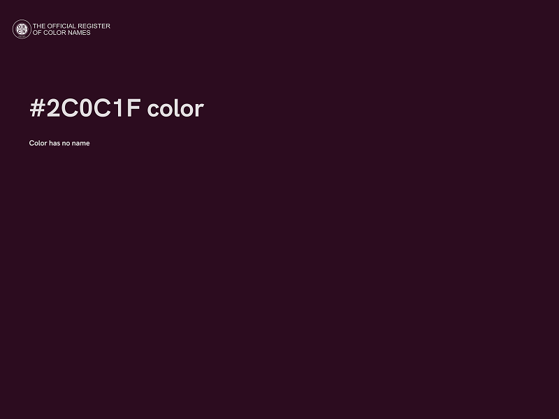 #2C0C1F color image