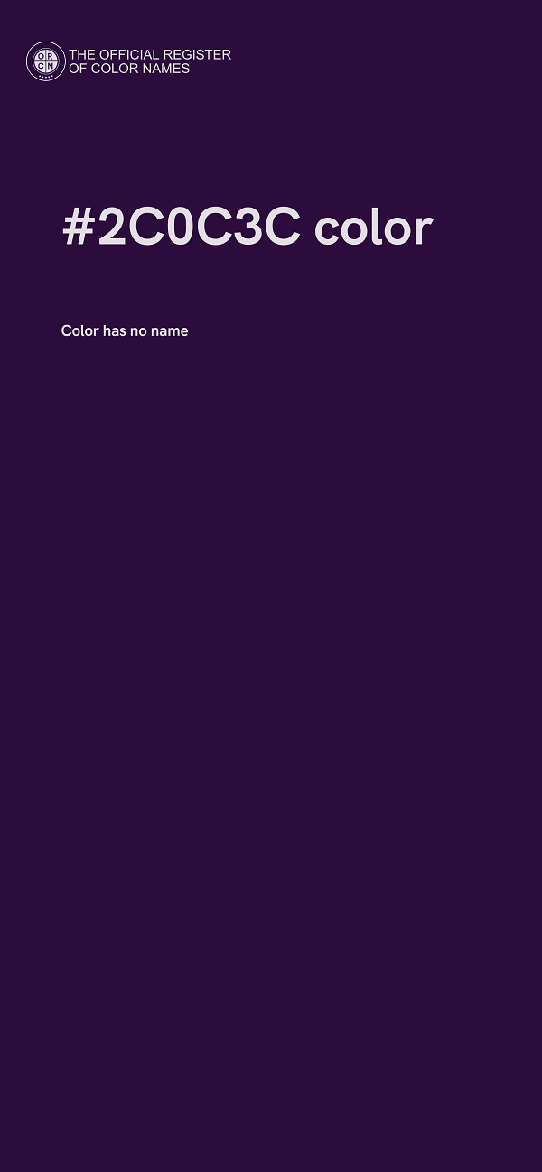 #2C0C3C color image